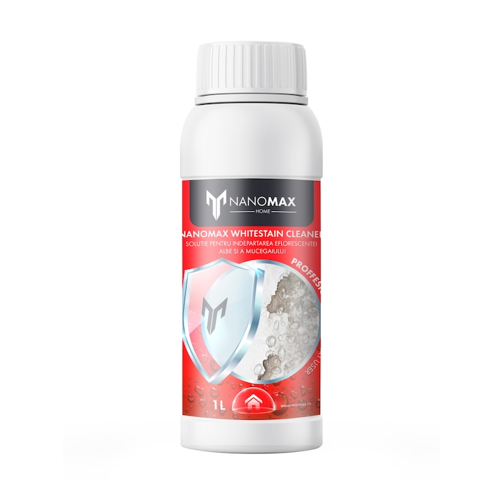 Detergent Solutie Nano pentru indepartarea sarurilor, eflorescentei albe si a mucegaiului, NanoMax, 1 L