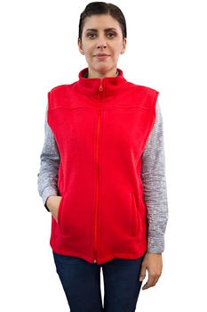 Vesta polar unisex, 2 buzunare, rosu inchis Vesta polar unisex, 2 buzunare, rosu inchis