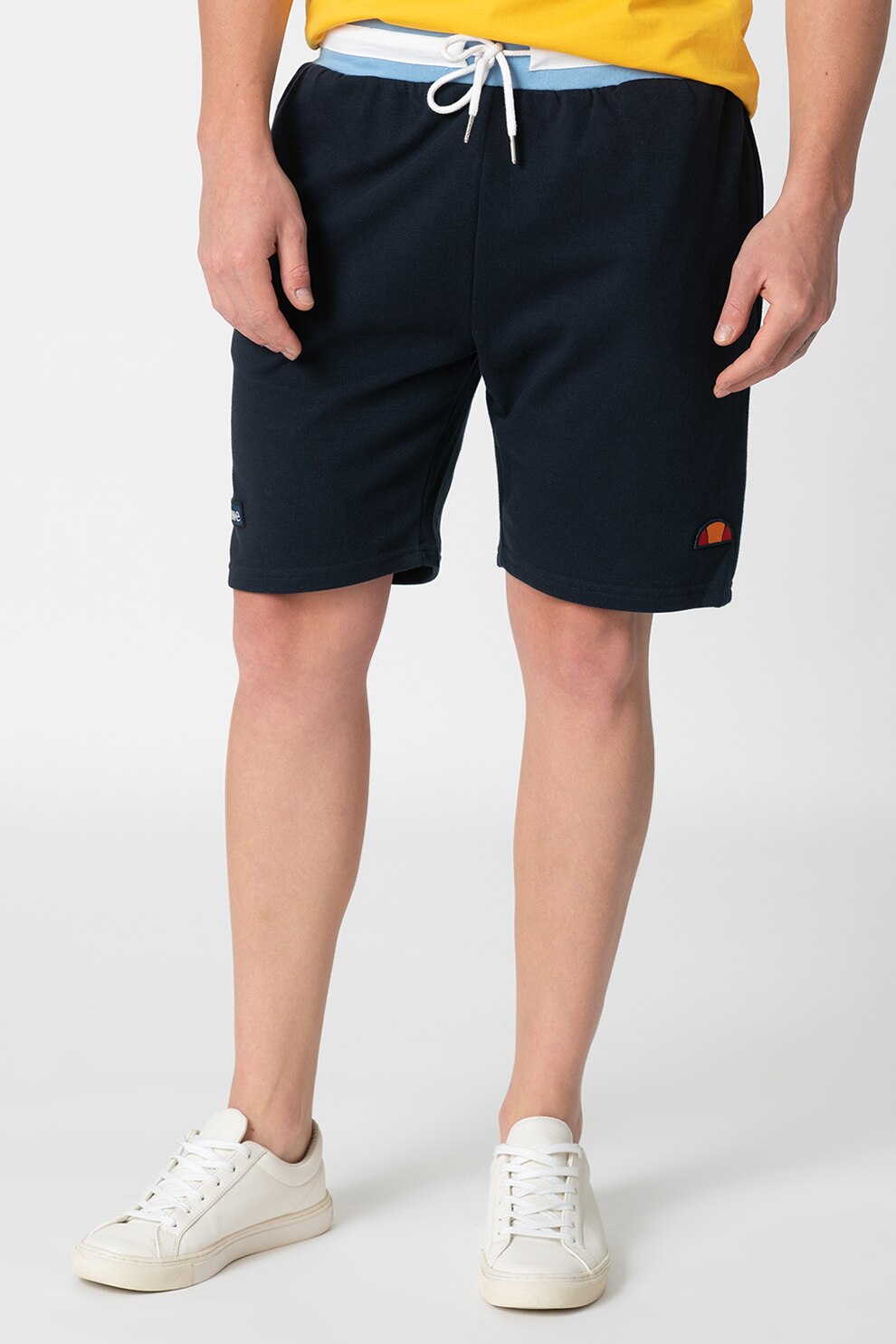 ELLESSE, Bermude sport cu snur pentru ajustare Ridere, Bleumarin, XS