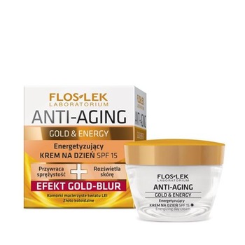 Crema de zi energizanta anti-aging cu SPF 15 Floslek Gold Energy, 50 ml Crema de zi energizanta anti-aging cu SPF 15 Floslek Gold Energy, 50 ml