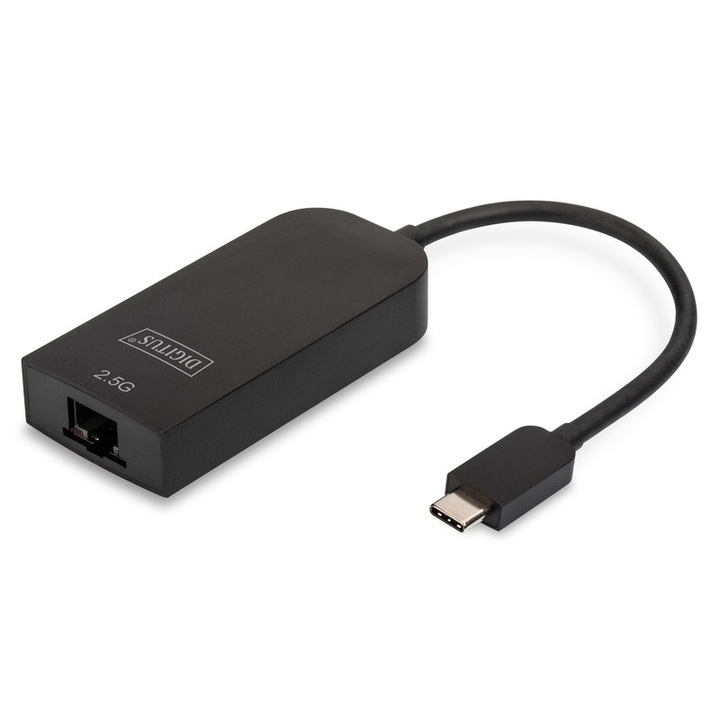 Adaptor USB 3.0 - Ethernet Gigabit 2.5, Type C, Digitus