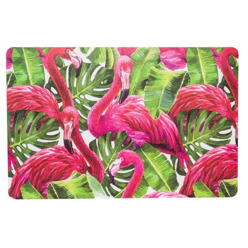 Suport farfurie, Zola®, model tropic cu flamingo 43x28