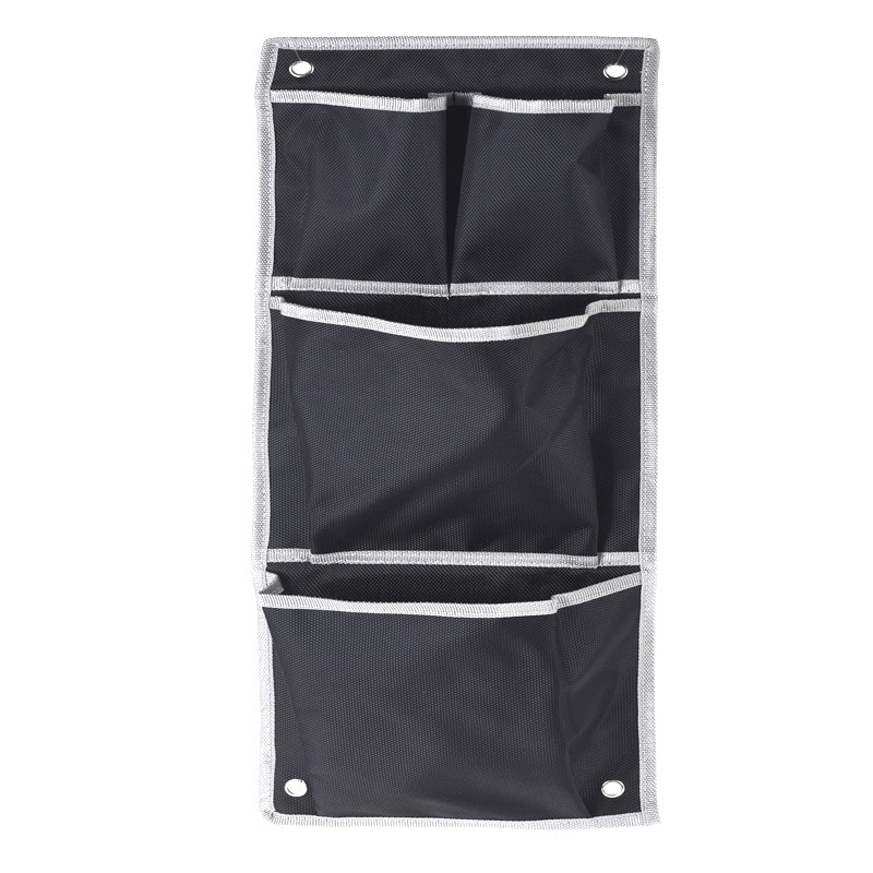 Suport organizare 4 compartimente poliester, Dim 20x57 cm , negru