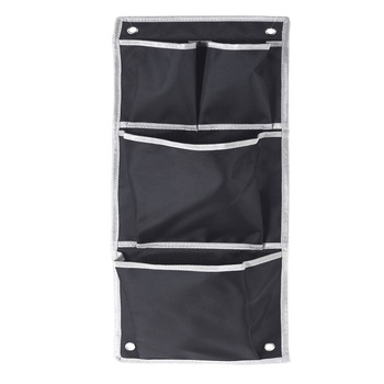 Suport organizare 4 compartimente poliester, Dim 20x57 cm , negru Suport organizare 4 compartimente poliester, Dim 20x57 cm , negru