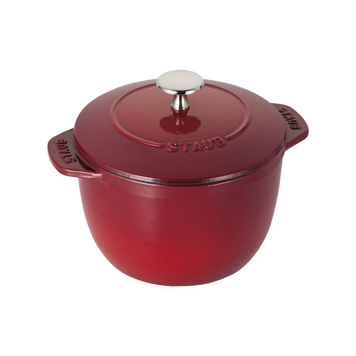 Staub Rizses Cocotte önöttvas edény 16 cm / 1,8L, Cherry - Staub