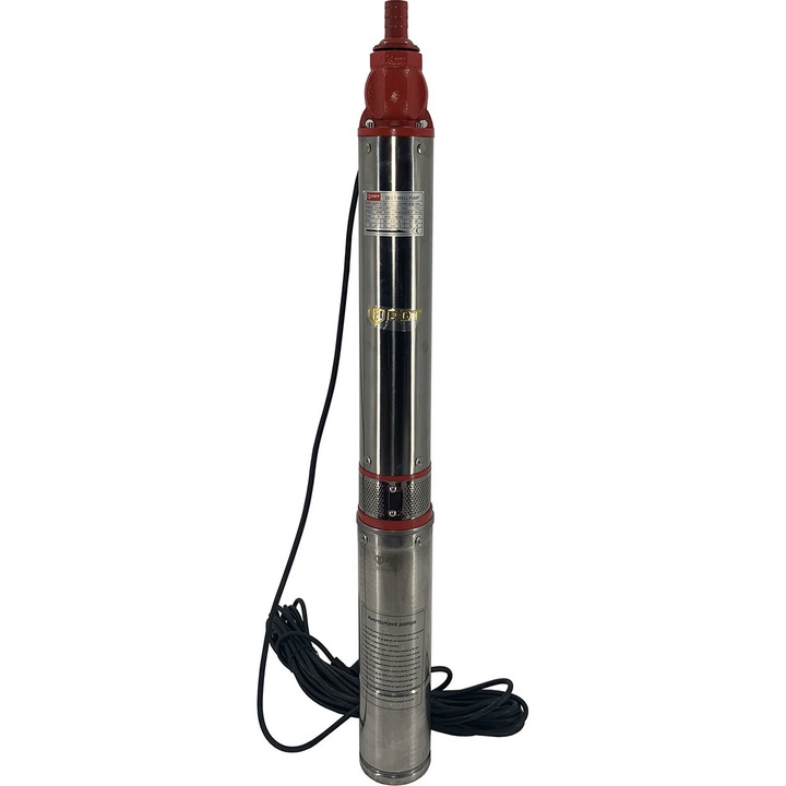 Потопяема дълбока помпа, DDT, QJD12-120-1.8, 1800 W, 12 турбини, Неръждаема стомана