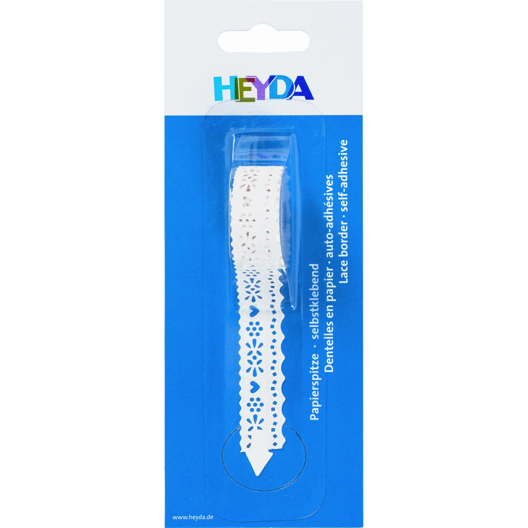 Banda autoadeziva decorativa din hartie Heyda-17 mm x 2 m , valuri