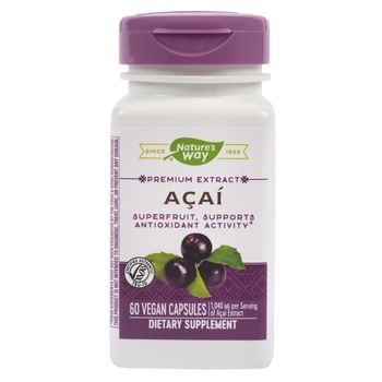 Supliment alimentar Acai SE 520mg Nature's Way, 60 capsule Secom Supliment alimentar Acai SE 520mg Nature's Way, 60 capsule Secom