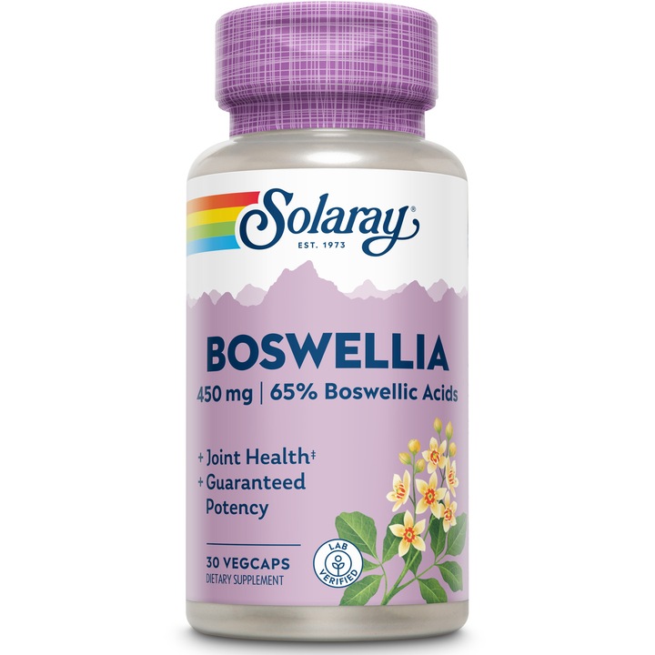 Supliment alimentar Boswellia 450 mg Solaray, 30 capsule vegetale Secom