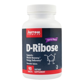 Supliment alimentar D-Ribose 1000mg Jarrow Formulas, 90 tablete masticabile Secom Supliment alimentar D-Ribose 1000mg Jarrow Formulas, 90 tablete masticabile Secom