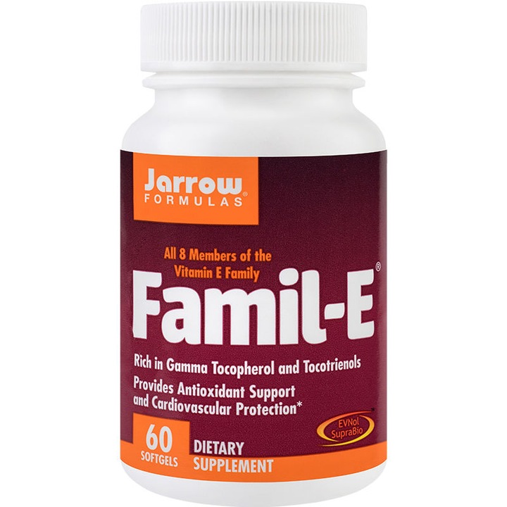 Хранителна добавка Famil-E Jarrow Formulas, 60 капсули Secom