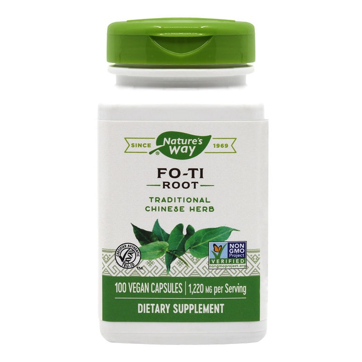Supliment alimentar Fo-Ti Root 610mg Nature's Way, 100 capsule Secom