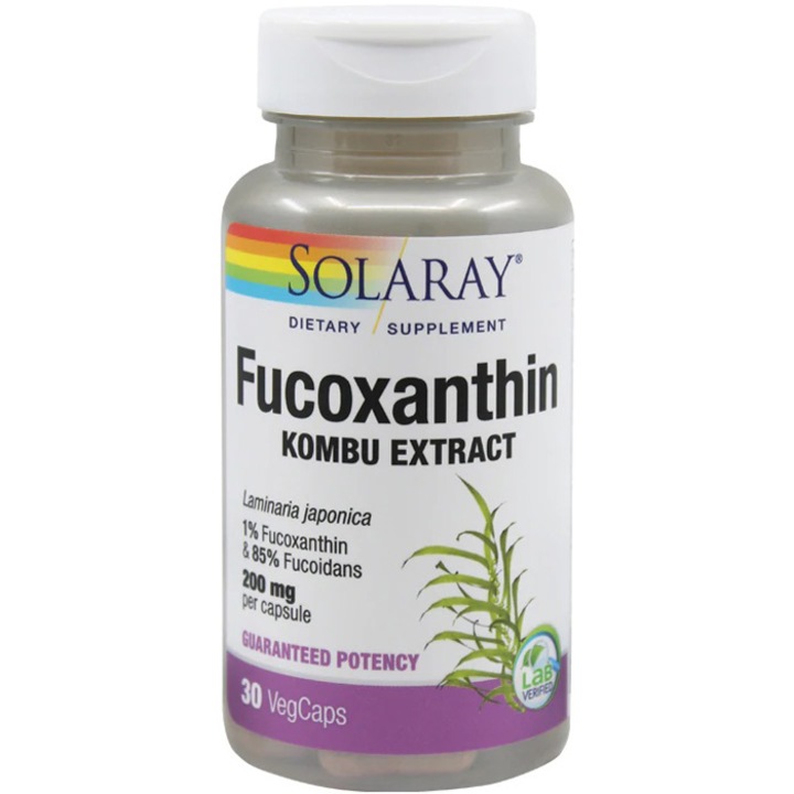 Supliment alimentar Fucoxanthin Solaray, 30 capsule Secom