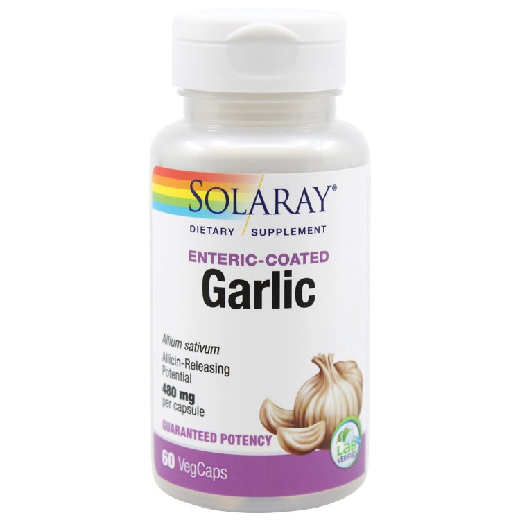 Supliment alimentar Garlic (Usturoi) 500mg Solaray, 60 capsule Secom