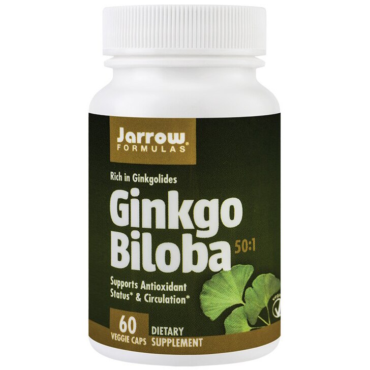Supliment alimentar Ginkgo Biloba 60mg Jarrow Formula, 60 capsule Secom
