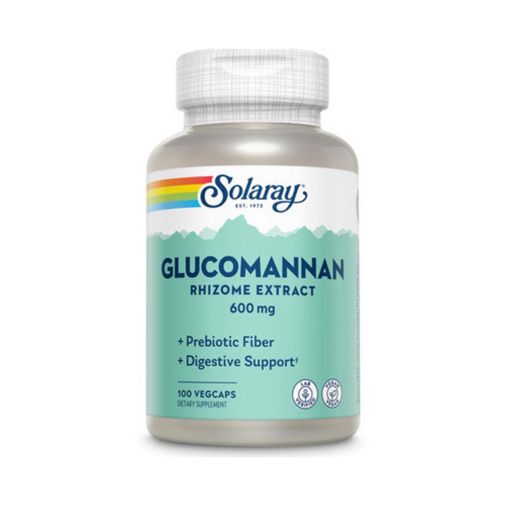 Supliment alimentar Glucomannan 600 mg Solaray, 100 capsule Secom