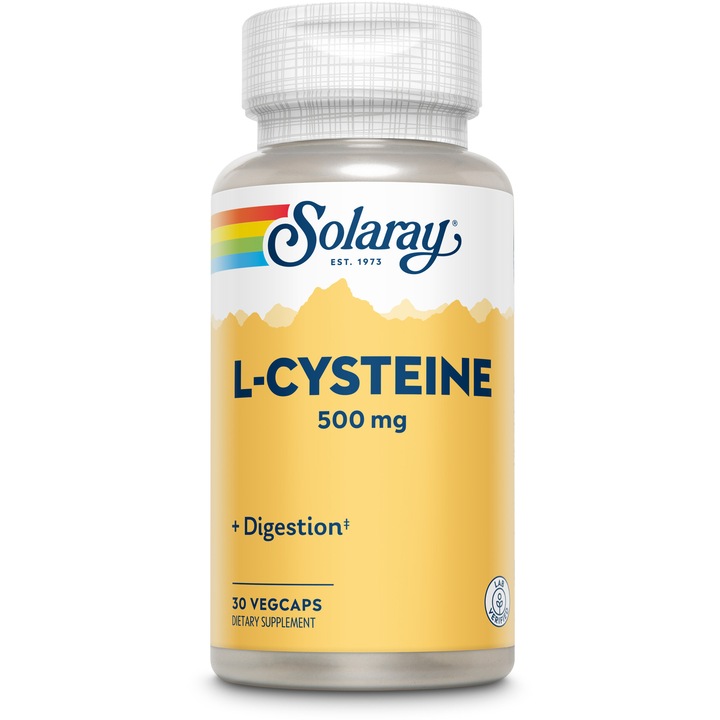 Supliment alimentar L-Cysteine 500mg Solaray, 30 capsule Secom