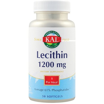 Supliment alimentar Lecithin 1200mg Kal, 50 comprimate Secom Supliment alimentar Lecithin 1200mg Kal, 50 comprimate Secom