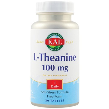 Supliment alimentar L-Theanine 100mg Kal, 30 tablete Secom Supliment alimentar L-Theanine 100mg Kal, 30 tablete Secom