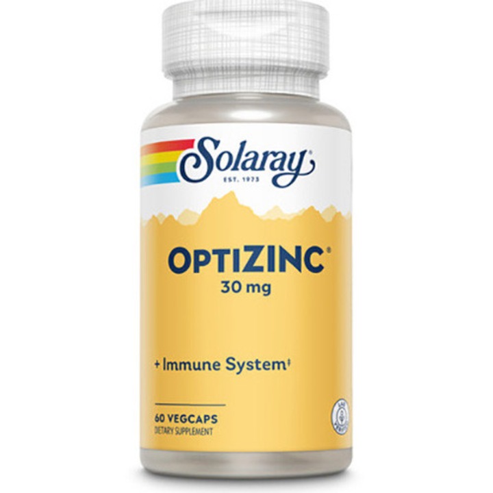 Supliment alimentar OptiZinc 30 mg Solaray, 60 capsule Secom