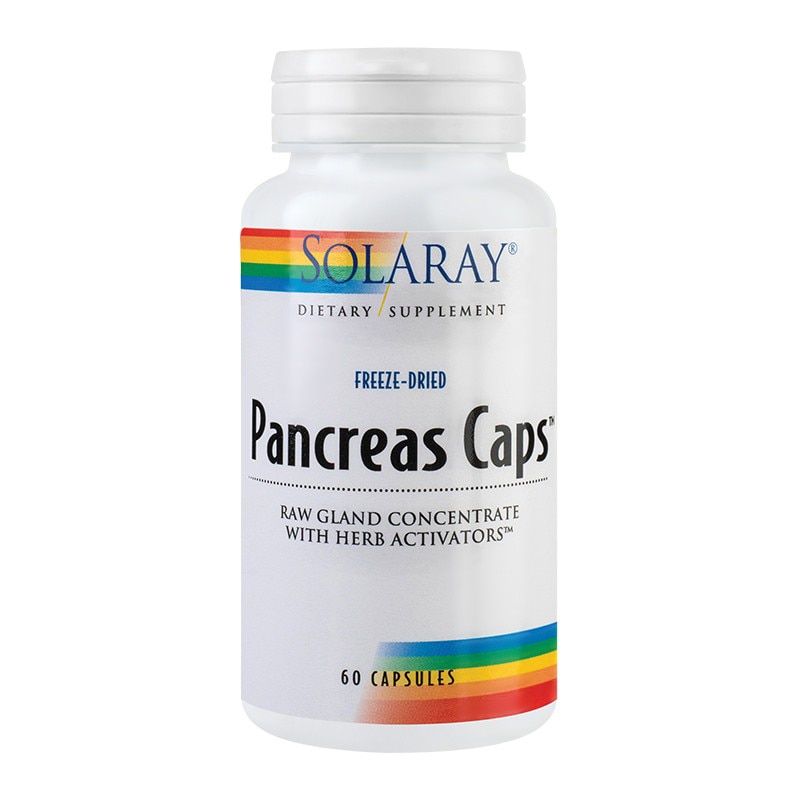 Supliment alimentar Pancreas Caps Solaray, 60 capsule Secom
