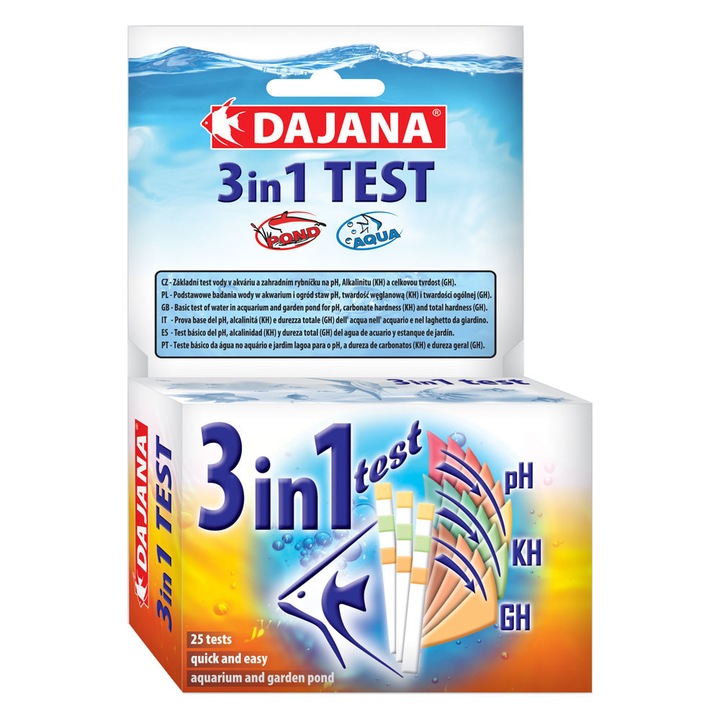 DAJANA Test 3 In 1 : Aciditatae, Alcalinitate, Duritate