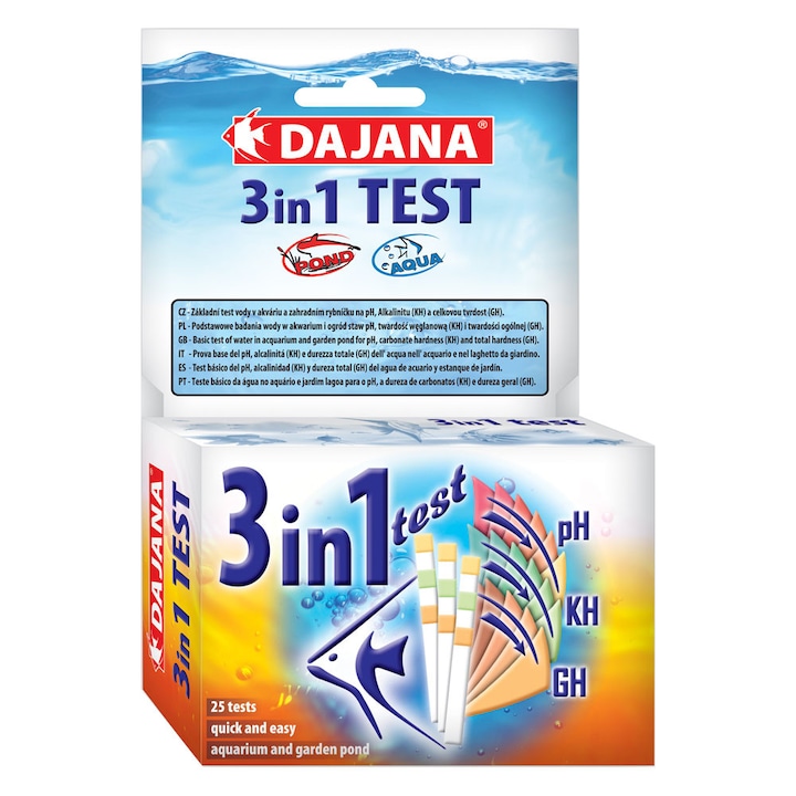 DAJANA Test 3 In 1 : Aciditatae, Alcalinitate, Duritate