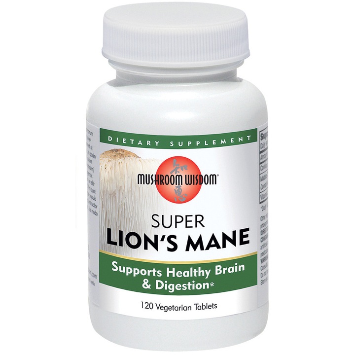 Supliment alimentar Super Lion’s Mane Mushroom Wisdom, 120 capsule Secom