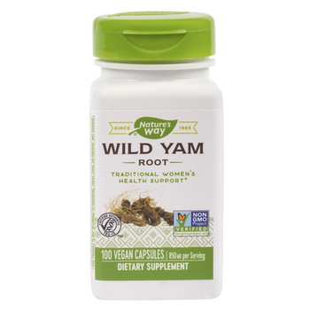 Supliment alimentar Wild Yam Root Nature's Way, 100 capsule Secom Supliment alimentar Wild Yam Root Nature's Way, 100 capsule Secom