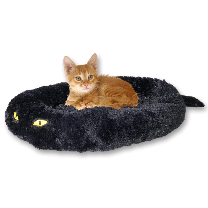 Patut pentru pisici Cat in Black, Negru, 50x40x9CM
