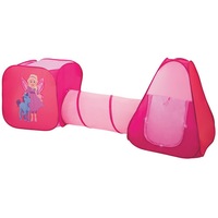 loc de joaca 3 in 1 princess ideal pentru copii cu 100 de bile multicolore compus din 2 corturi si tunel intermediar imagen 19_0_
0