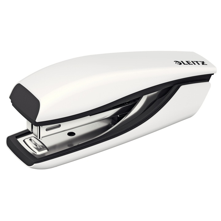 LEITZ Tűzőgép, mini, No. 10, 10 lap, fém, Nexxt Wow, fehér