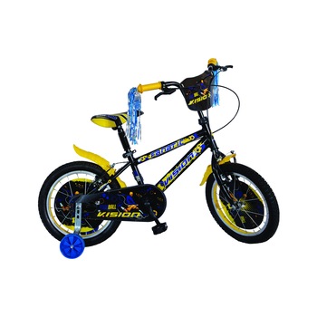 Bicicleta Copii Vision Fanatic , Culoare Negru/Albastru Roata 16 Bicicleta Copii Vision Fanatic , Culoare Negru/Albastru Roata 16