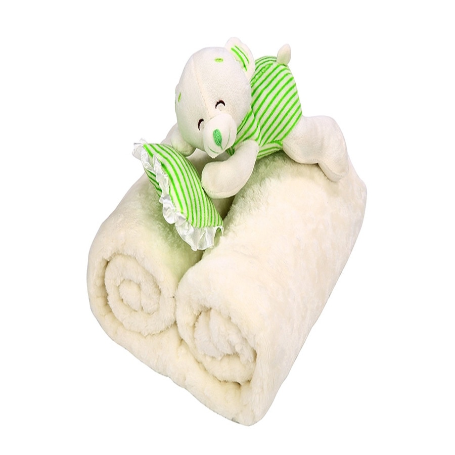 Paturica Microfibra Bebe Cocolino Ozdilek , 100 x 120 , culoare crem