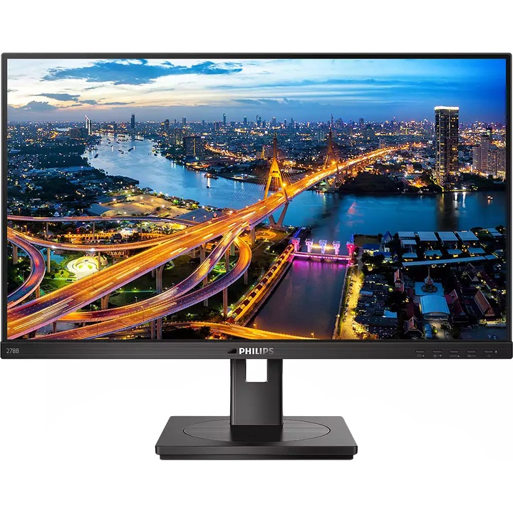 Philips 27 hüvelykes IPS LED-monitor, 4 ms, adaptív szinkronizálás, villogásmentes, keret nélküli, 2xHDMI, DP, 4xUSB 3.0, Pivot, 278B1 / 00