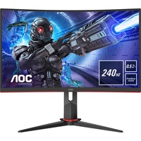 monitor curved 1500r gaming led va aoc 27quot 240hz 1ms freesync flickerfree frameless 2xhdmi dp   c27g2zebk imagen 5_0_
0