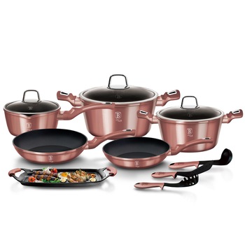 Set oale 12 piese, invelis titan, Berlinger Haus, BH6044 Set oale 12 piese, invelis titan, Berlinger Haus, BH6044