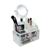 organizator suport make-up si diverse cosmetice oglinda inclusa 3 sertare imagen 14_0_
0