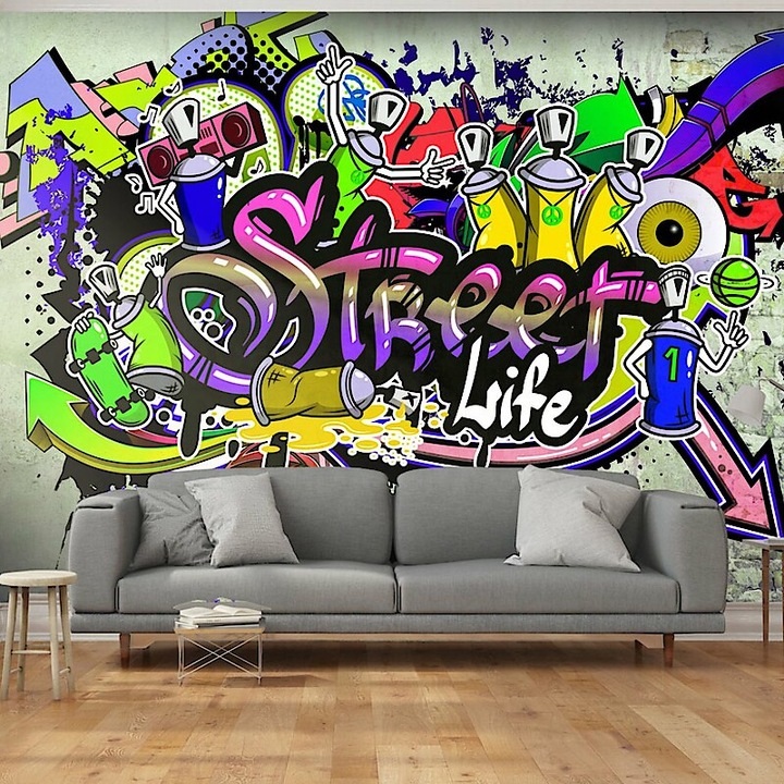 Fotótapéta - Színes grafiti 2 200x140