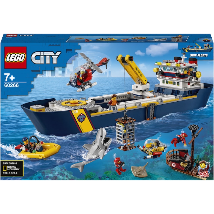 LEGO City - Кораб за изследване на океана 60266, 745 части