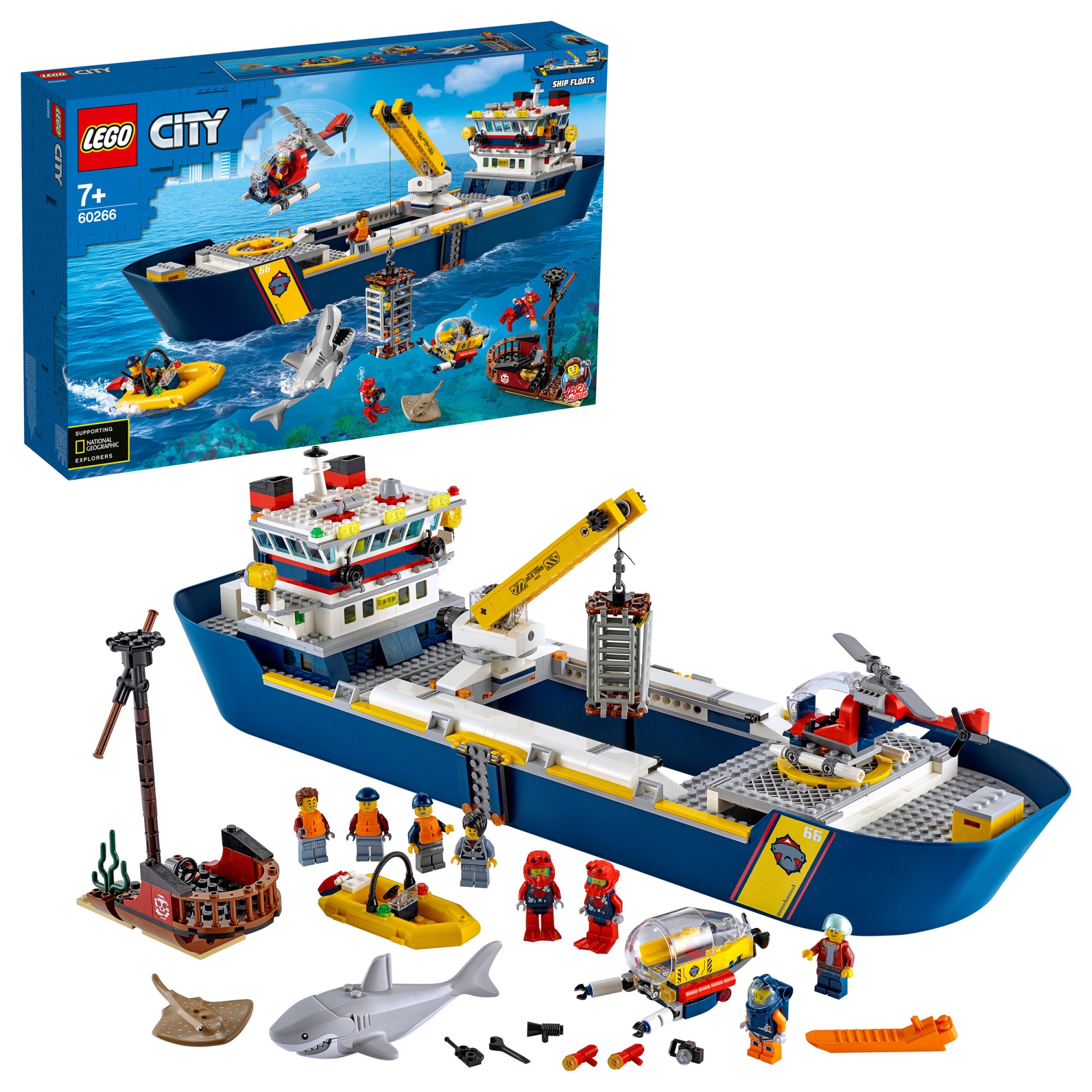 option Gaseous Clerk LEGO City - Nava de explorare a oceanului 60266, 745 piese - eMAG.ro