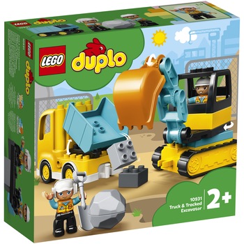 LEGO DUPLO - Camion si excavator pe senile 10931, 20 piese LEGO DUPLO - Camion si excavator pe senile 10931, 20 piese