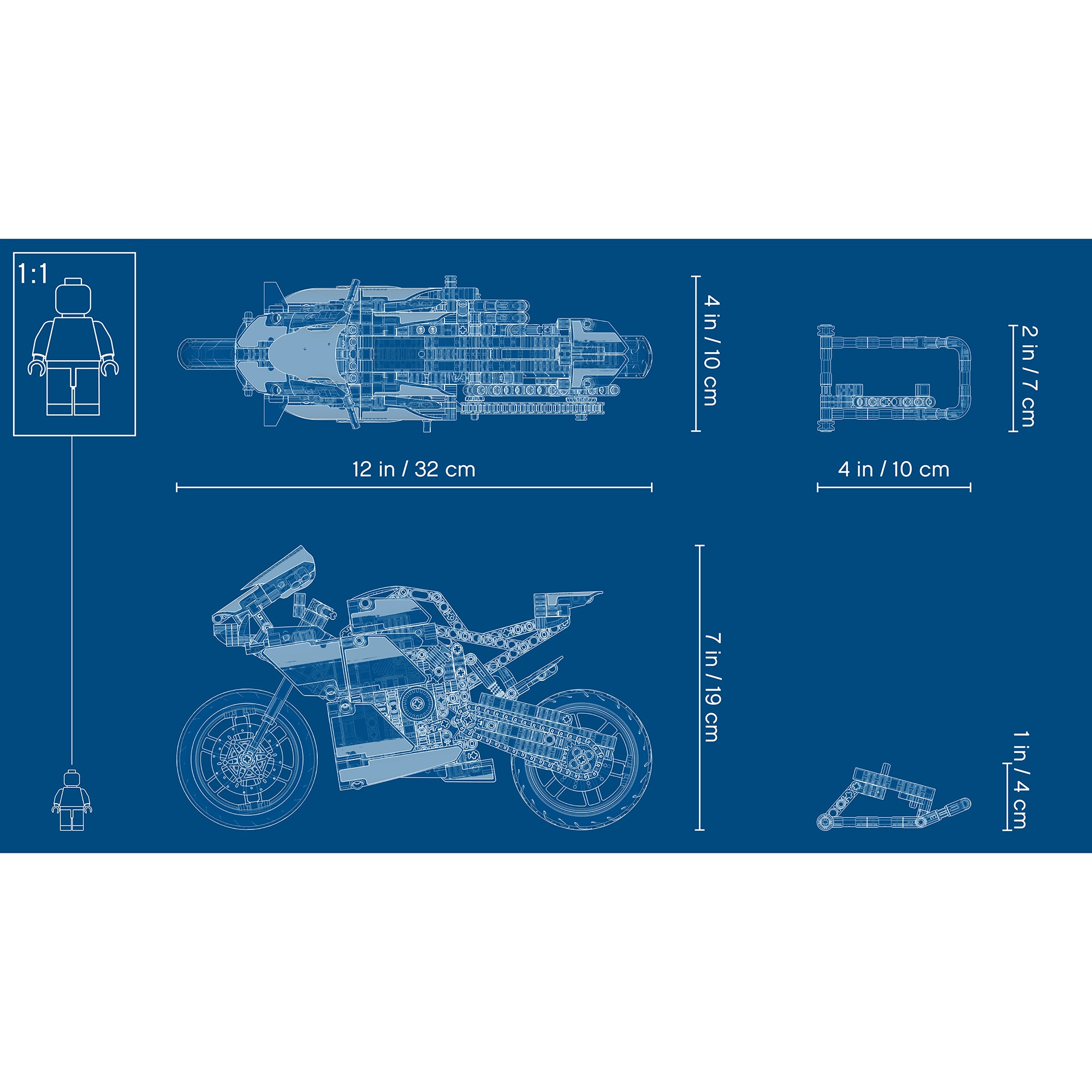 LEGO Technic - Ducati Panigale V4 R 42107, 646 piese - eMAG.ro