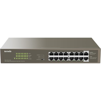 Switch desktop Gigabit Tenda TEG1116P-16-150W, 16-Porturi, PoE 30W per port, protectie fulger 6kV Switch desktop Gigabit Tenda TEG1116P-16-150W, 16-Porturi, PoE 30W per port, protectie fulger 6kV