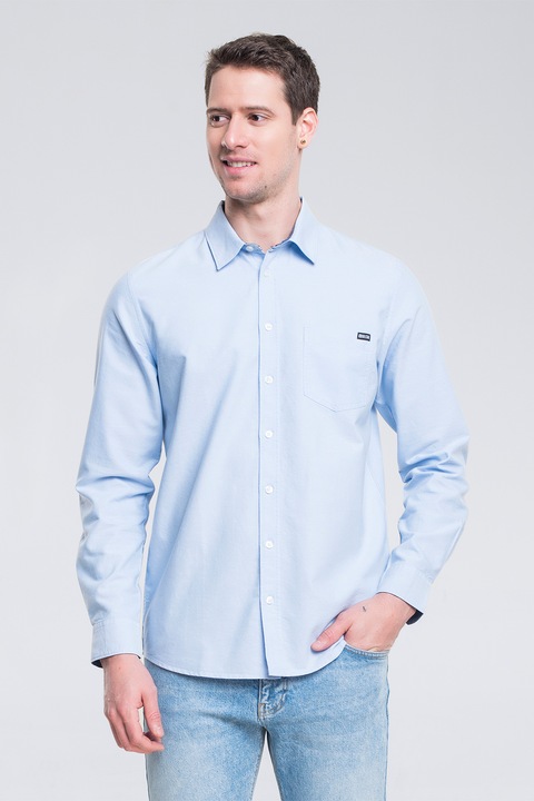 Big Star, Camasa cu buzunar decorativ, Albastru lavanda