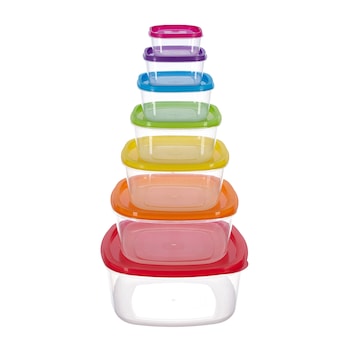 Set caserole patrate cu capac Vanora Home Joy, 7 piese Set caserole patrate cu capac Vanora Home Joy, 7 piese