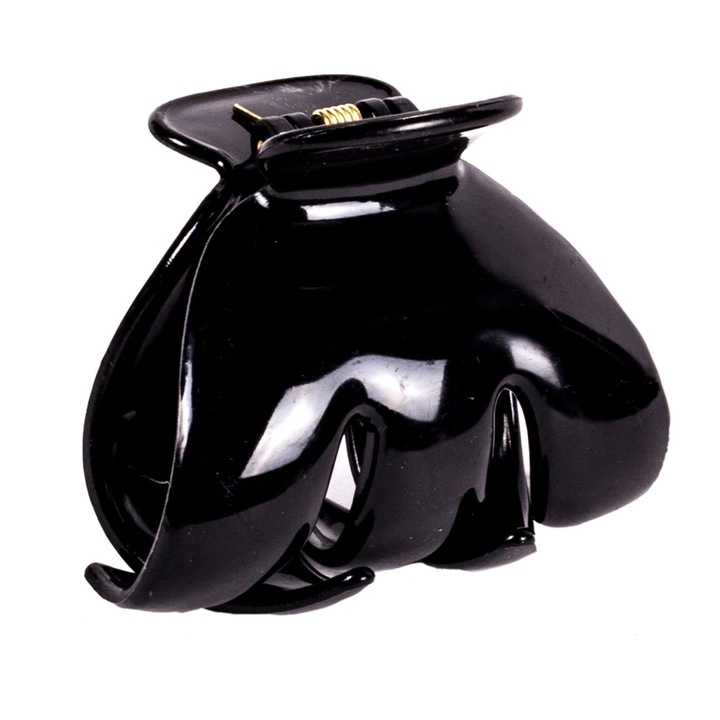 Kis fekete hajcsat, DecorCasa, 6,2 cm