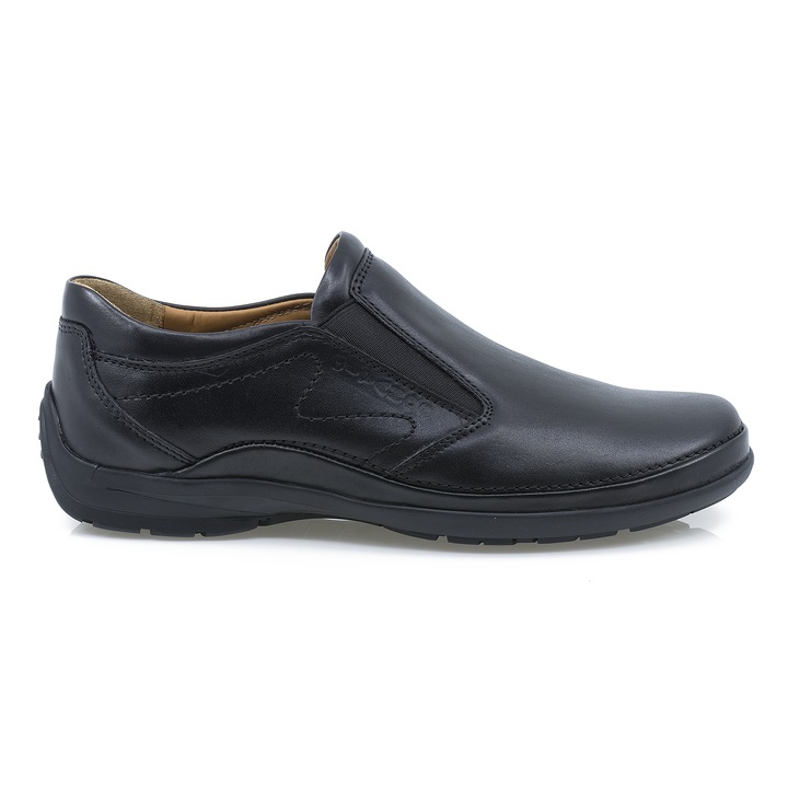 Pantofi barbati Gitanos piele naturala casual 102, Negru