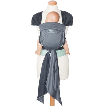 WrapTai Manduca Twist Grey Mint pana la 15 kg, Gri/Verde WrapTai Manduca Twist Grey Mint pana la 15 kg, Gri/Verde