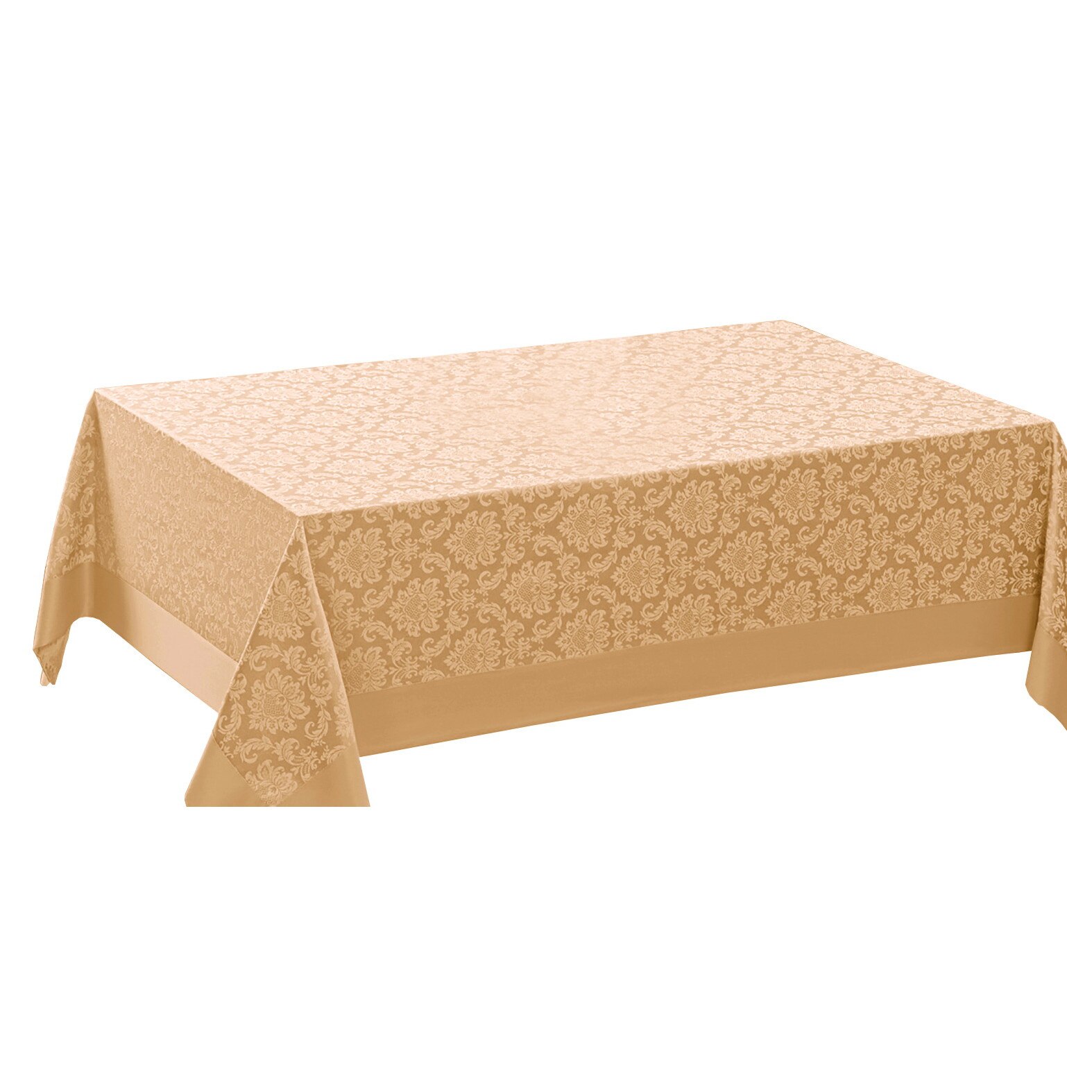 Fata de masa Valentini Bianco , Cappucinno, dimensiune 100x120 cm, Model Neocotton